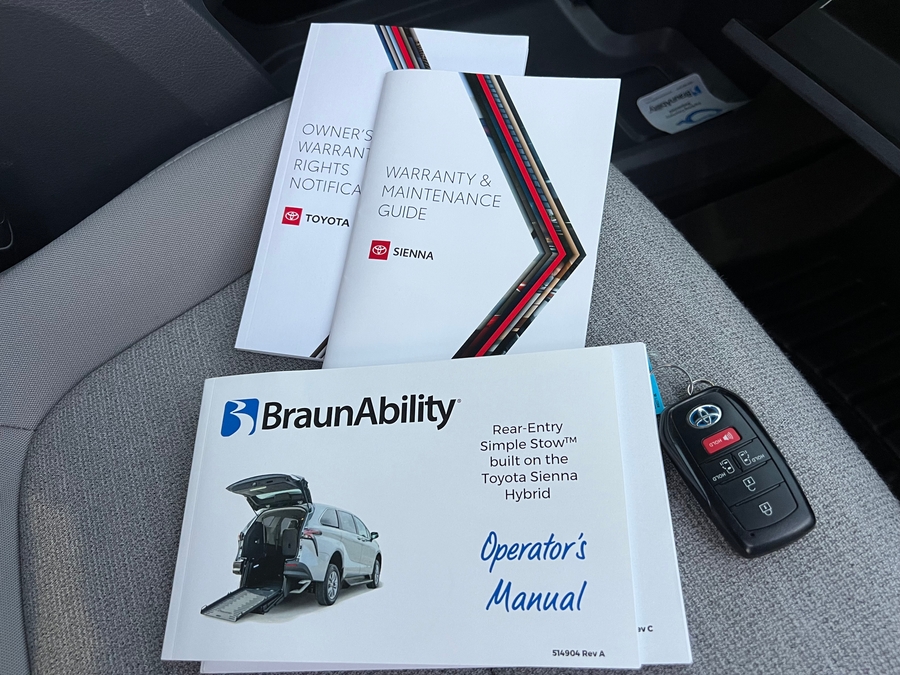 Used 2024 Toyota Sienna Hybrid LE - BraunAbility Rear Entry Entry Fold Out Manual Ramp