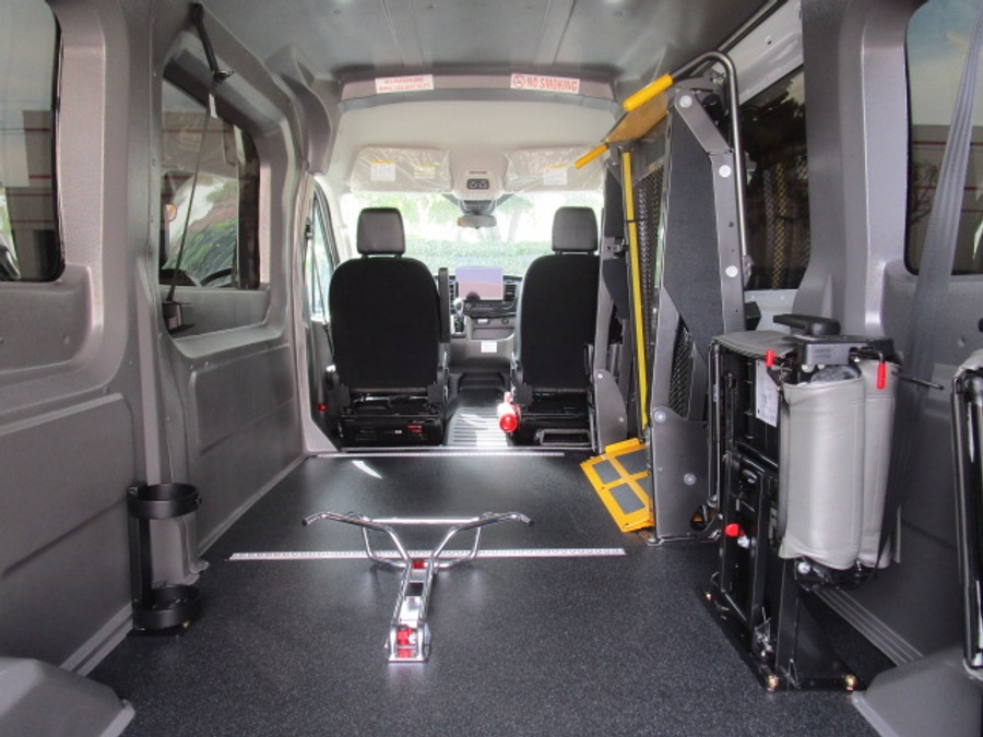 New 2026 Ford Transit 150 - SUNSET VANS Commercial Side Entry Lift Automatic Ramp