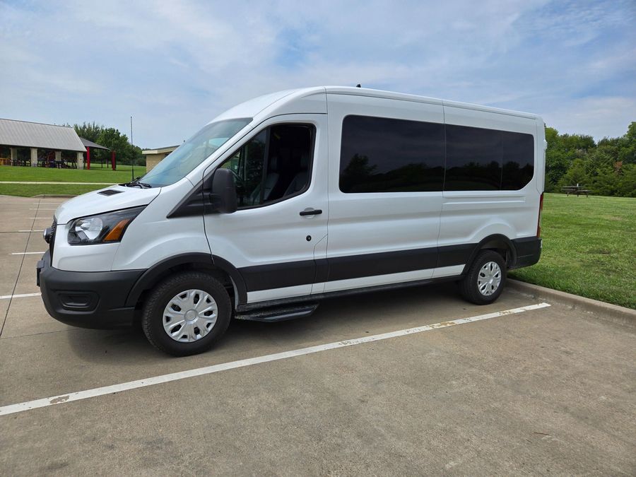 New 2025 Ford Transit 150 - SUNSET VANS Commercial Side Entry Entry Lift Automatic Ramp