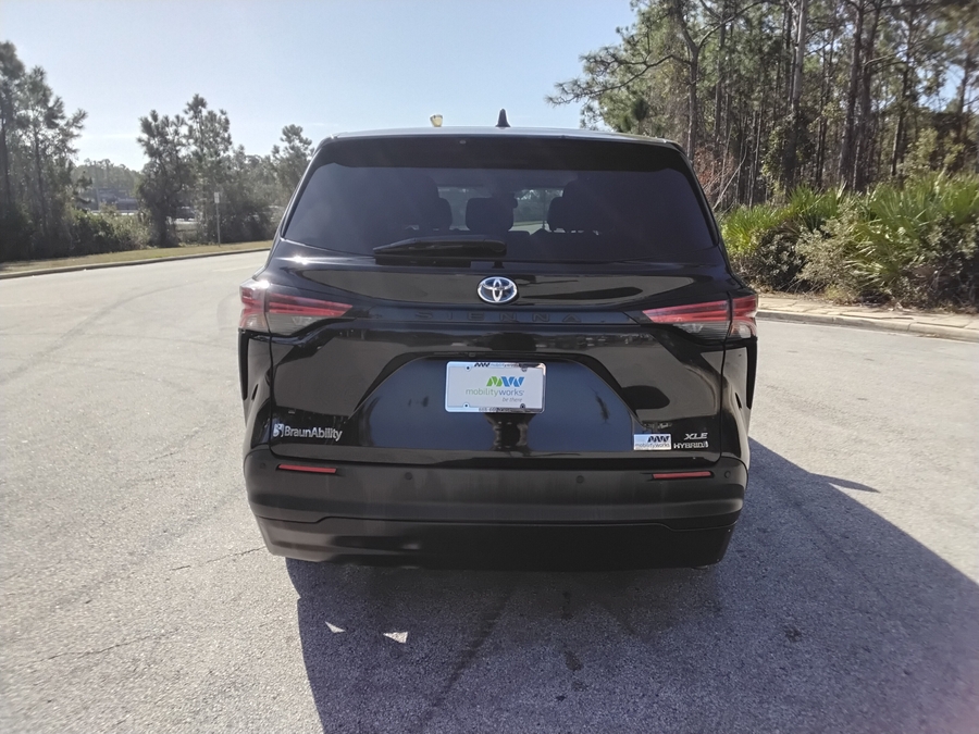 Black Toyota Sienna with Side Entry Automatic Fold Out ramp