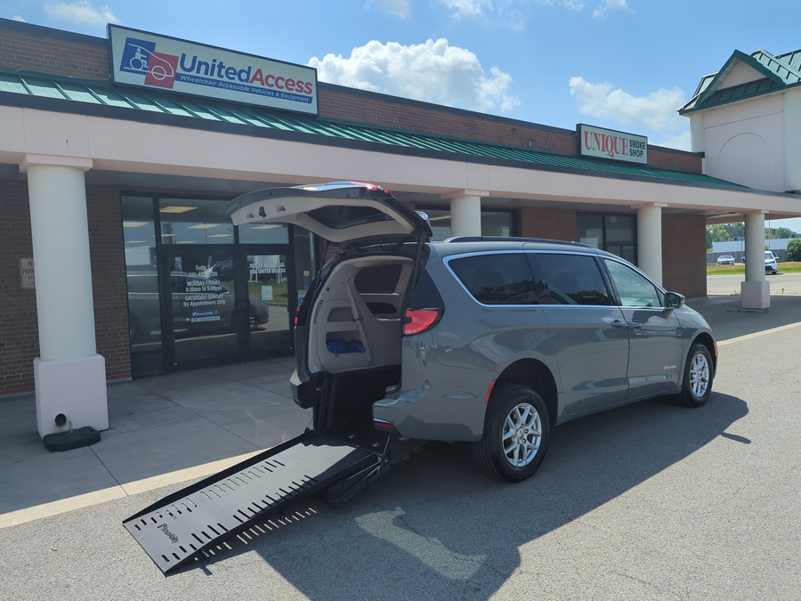 Used 2022 Chrysler Pacifica Touring L - BraunAbility Rear Entry Fold Out Manual Ramp