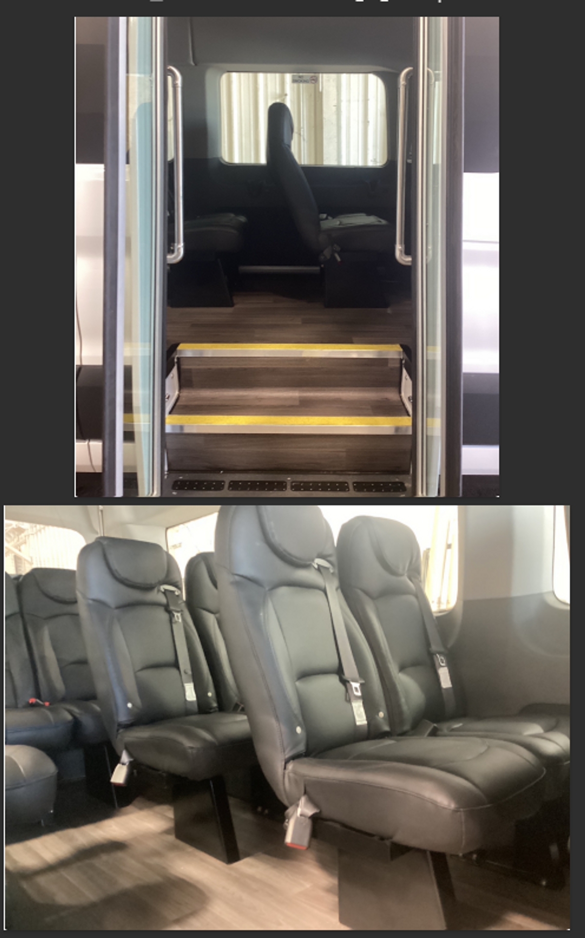 White Ford T350 with N/A N/A N/A ramp