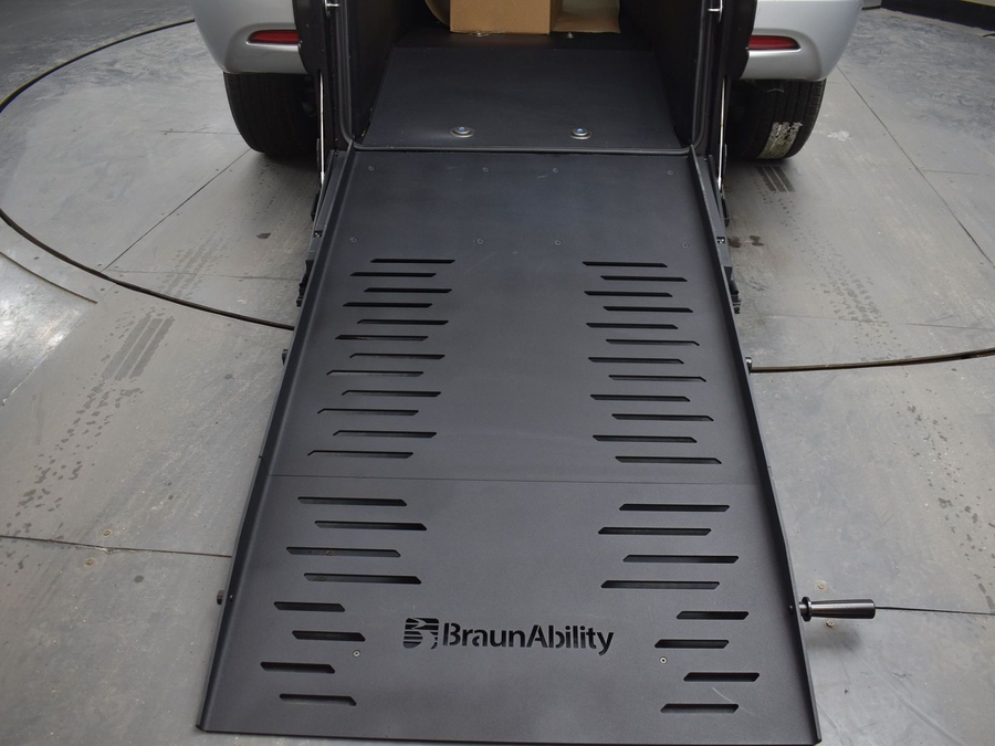 Used 2023 Chrysler Voyager LX CPO - BraunAbility Rear Entry Entry Fold Out Manual Ramp