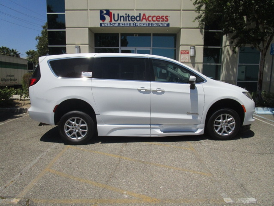 Used 2023 Chrysler Voyager LX Base - BraunAbility Side Entry Fold Out Automatic Ramp
