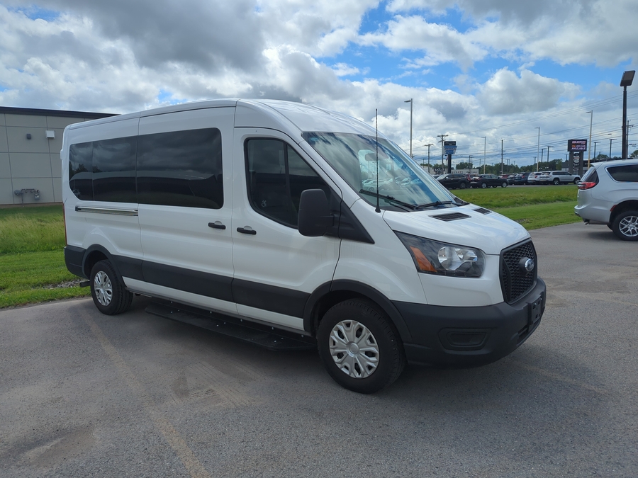 Used 2023 Ford Transit 150 2WD, MID ROOF, 148WB, REAR CENTURY LIFT, FP 204 - SUNSET VANS Rear Entry Lift Automatic Ramp