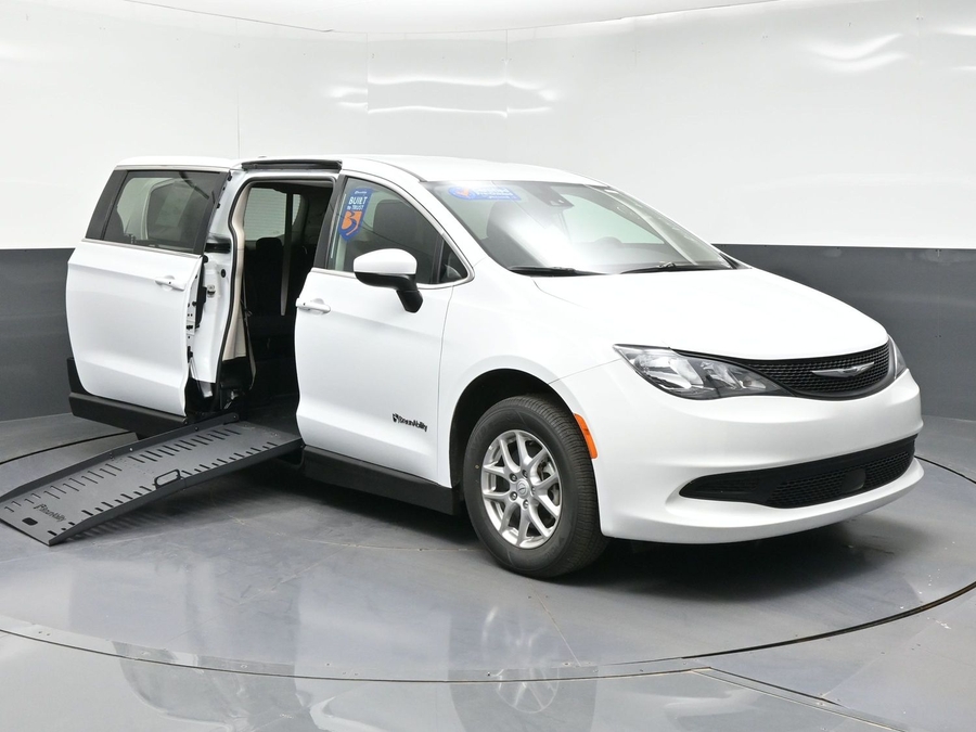 Used 2023 Chrysler Voyager LX - BraunAbility Side Entry Fold Out Manual Ramp