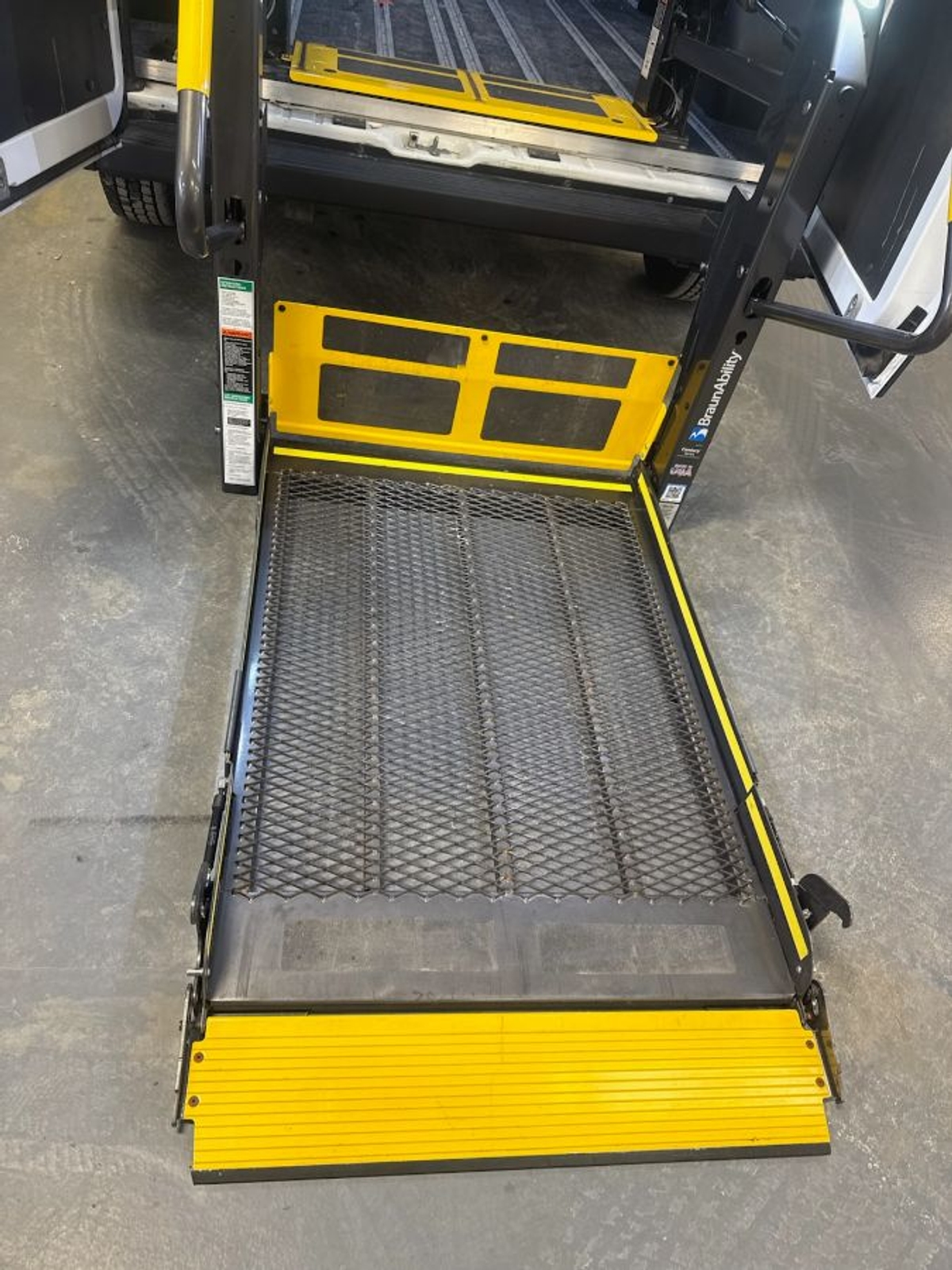 White Ram ProMaster with Rear Entry Automatic Fold Out ramp