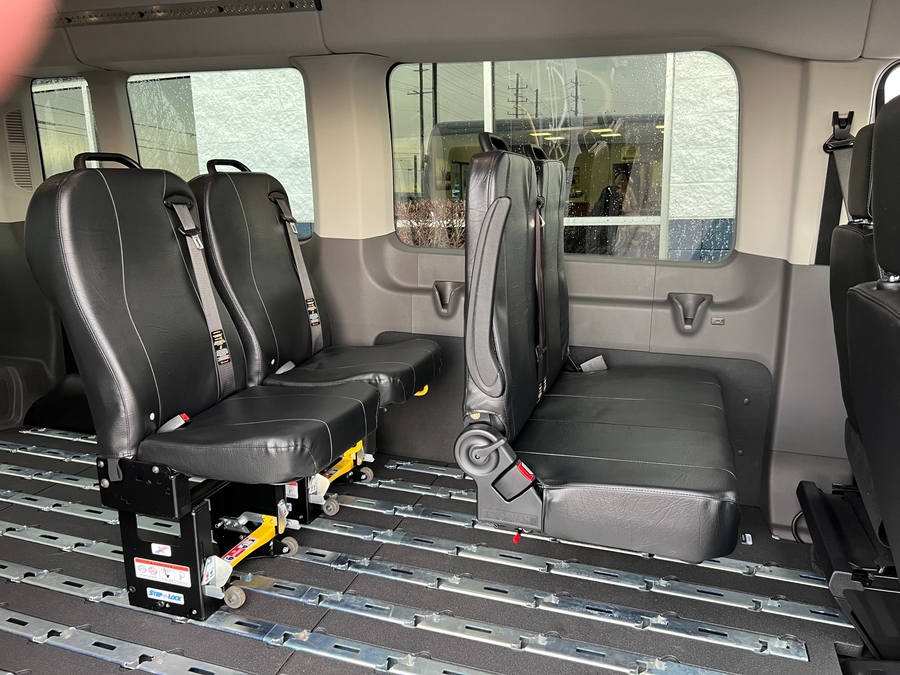 New 2025 Ford Transit 350 XL - Fenton Mobility Commercial Rear Entry Entry Lift Automatic Ramp