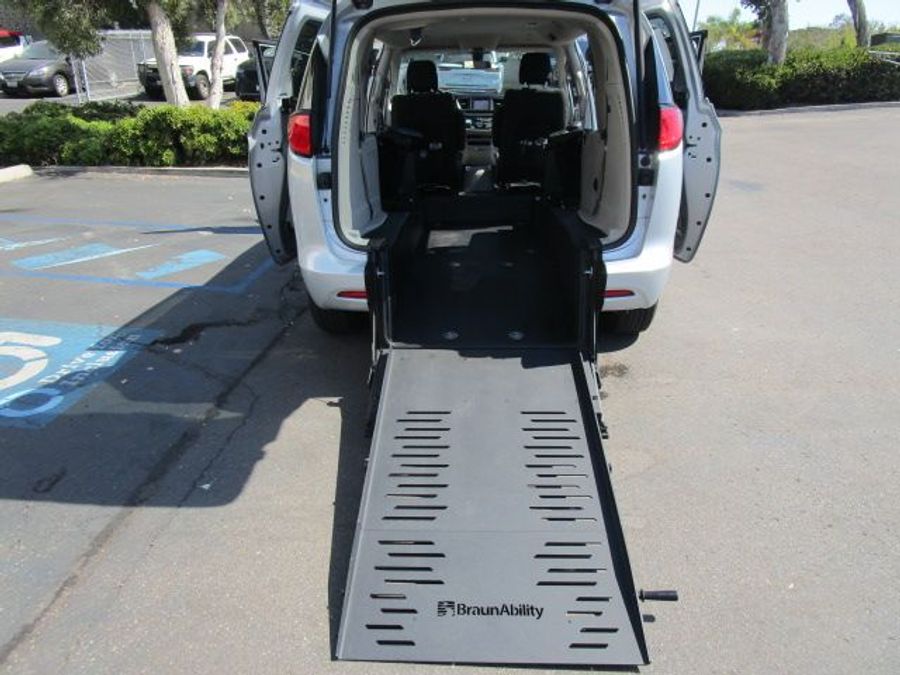 Used 2022 Chrysler Voyager LX - BraunAbility Rear Entry Entry Fold Out Manual Ramp