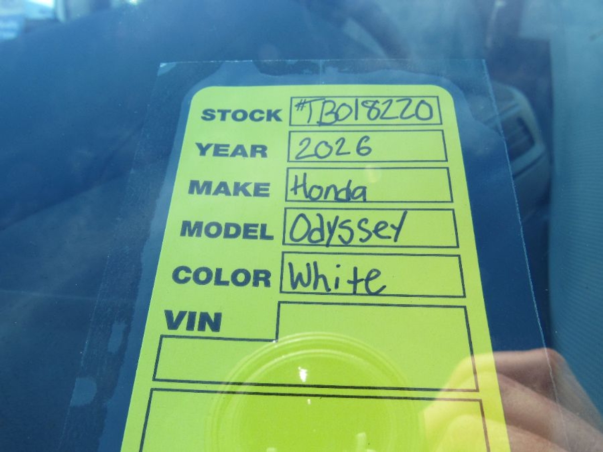 White Honda Odyssey with Side Entry Automatic In Floor ramp