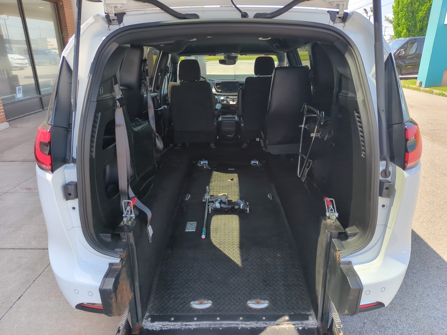 Used 2024 Chrysler Pacifica Touring - FR Conversions Commercial Rear Entry Fold Out Manual Ramp