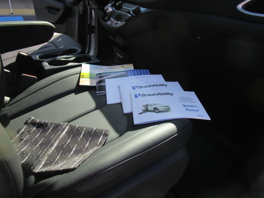 New 2025 Chrysler Voyager LX - BraunAbility Commercial Side Entry Entry Fold Out Manual Ramp