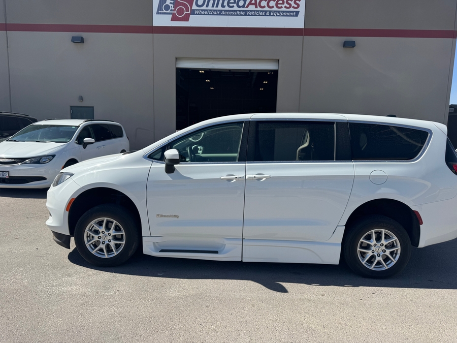 Used 2023 Chrysler Voyager LX base - BraunAbility Side Entry Entry In Floor Automatic Ramp