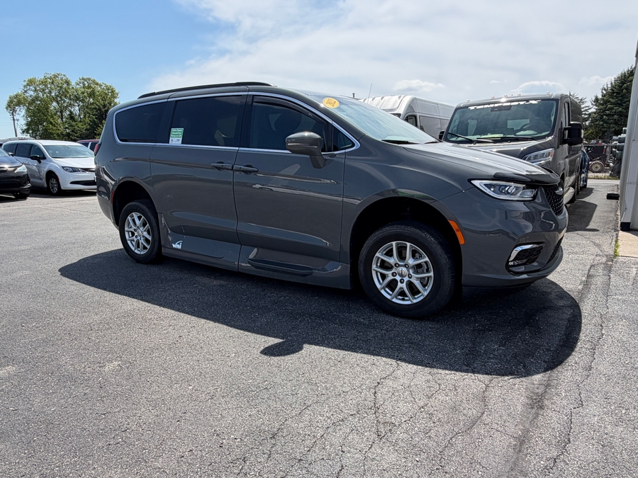 Grey Chrysler Pacifica with Side Entry Automatic In Floor ramp