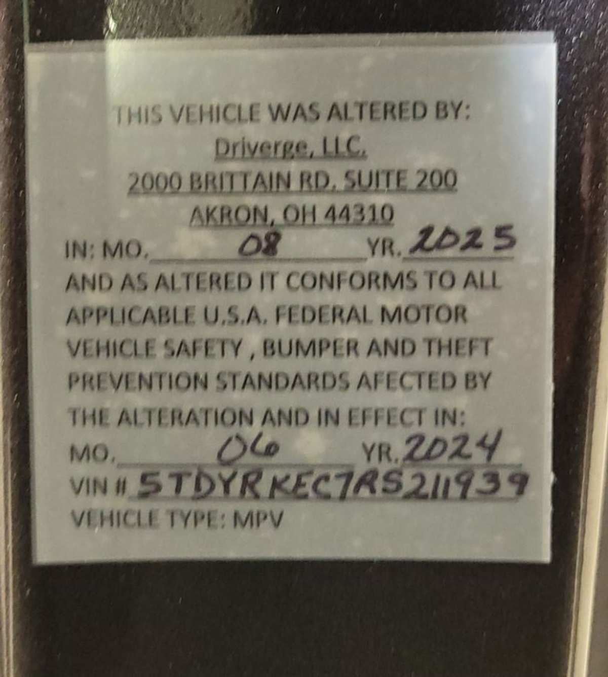 2024 TOYOTA SIENNA - Image 9