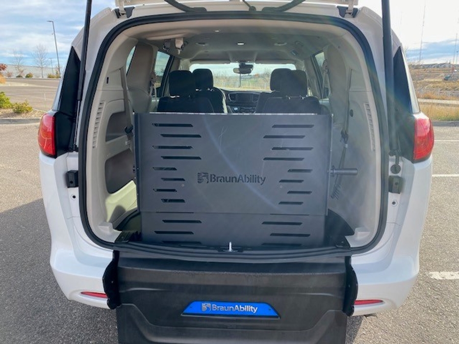 Used 2023 Chrysler Voyager LX - BraunAbility Rear Entry Entry Fold Out Manual Ramp