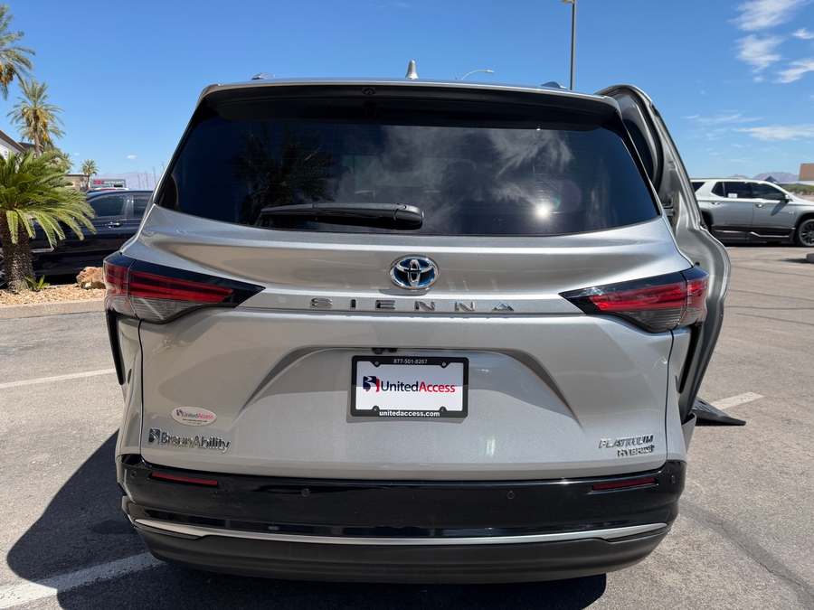 Used 2024 Toyota Sienna Hybrid Platinum - BraunAbility Side Entry Fold Out Automatic Ramp