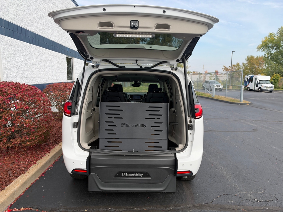 Used 2024 Chrysler Pacifica Touring L - BraunAbility Commercial Rear Entry Fold Out Manual Ramp