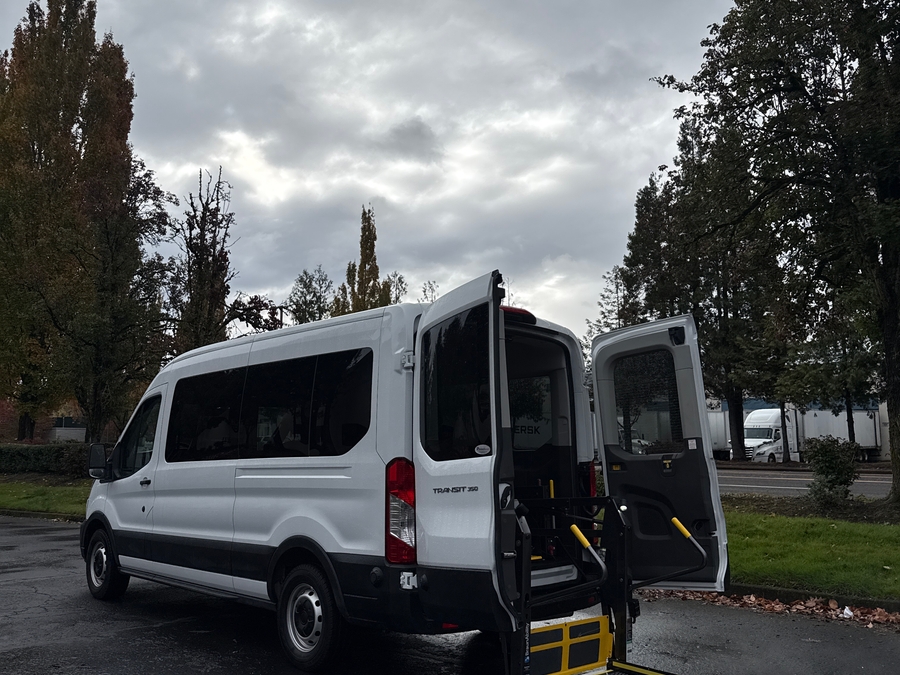 Used 2024 Ford Transit 350 XL MR PASS RWD - OTH Commercial Rear Entry Lift Automatic Ramp