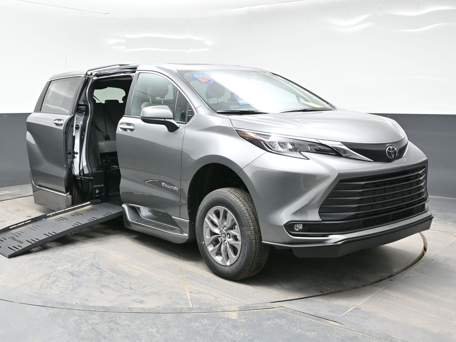 Grey Toyota Sienna with Side Entry Automatic Fold Out ramp