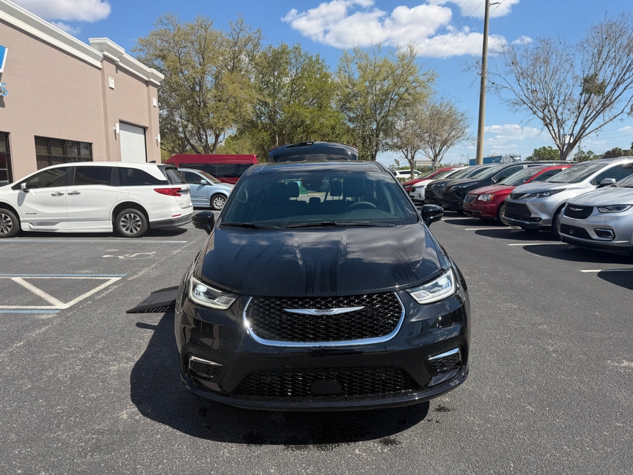 Black Chrysler Pacifica with Side Entry Automatic Fold Out ramp