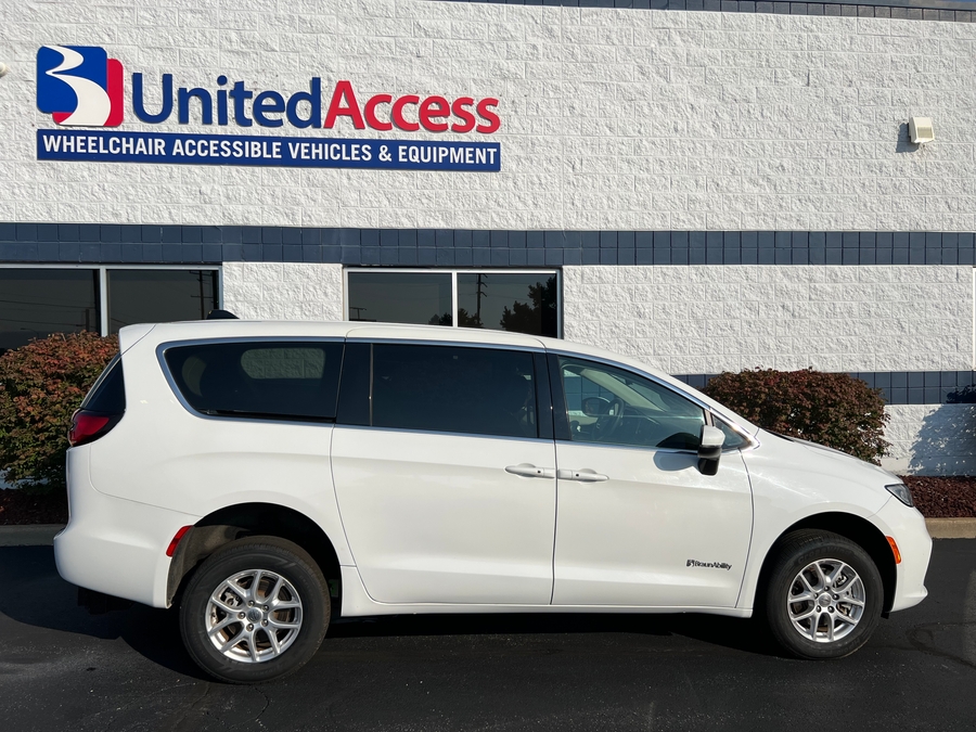 Used 2023 Chrysler Pacifica Touring L - BraunAbility Commercial Rear Entry Fold Out Manual Ramp