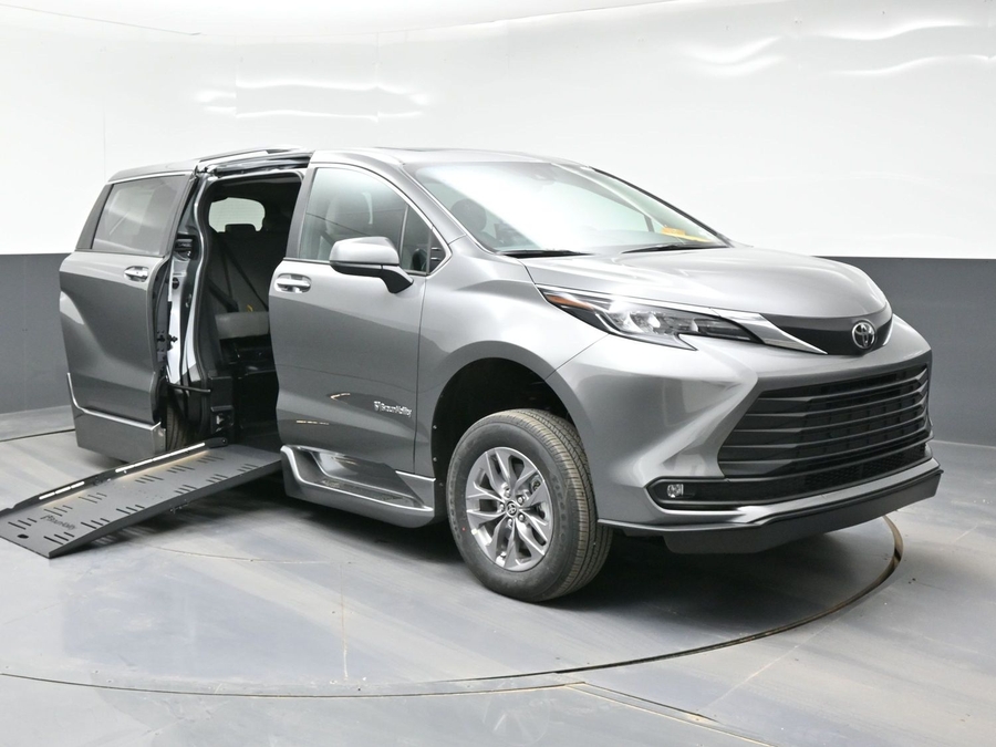Grey Toyota Sienna with Side Entry Automatic Fold Out ramp