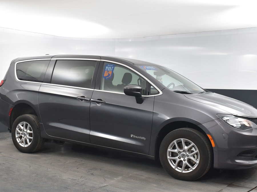 Used 2023 Chrysler Voyager LX CPO - BraunAbility Rear Entry Entry Fold Out Manual Ramp