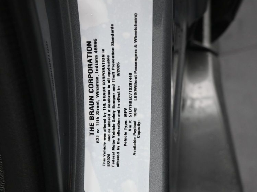 New 2026 Toyota Sienna Hybrid XLE Add - BraunAbility Side Entry In Floor Automatic Ramp