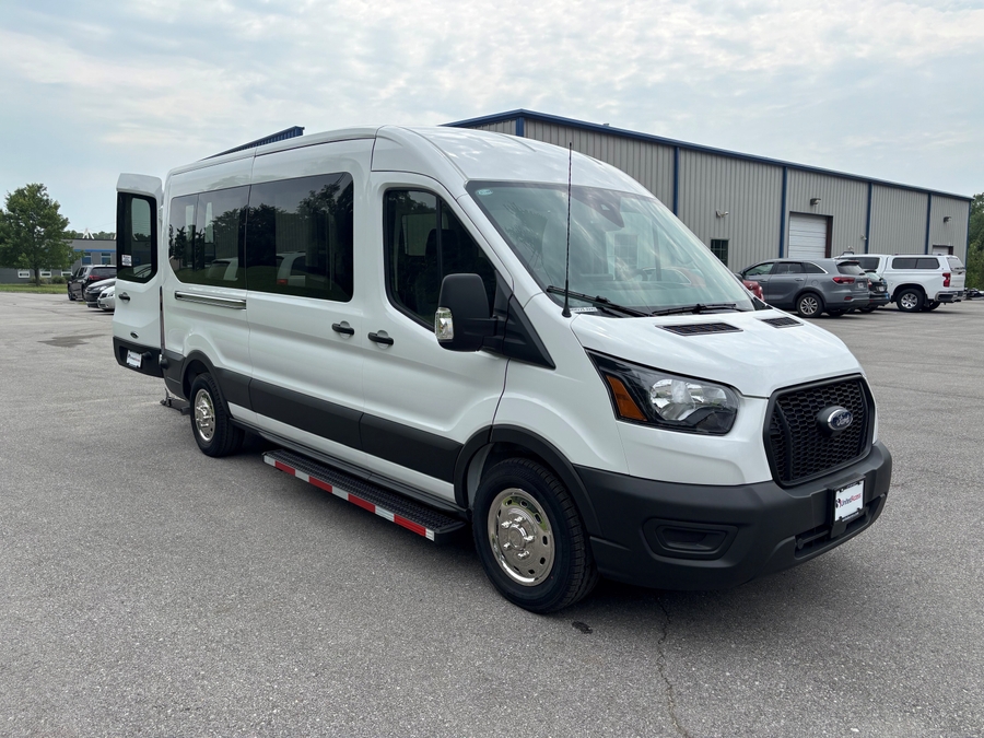 New 2025 Ford Transit 350 XL - Master's Transportation Commercial Rear Entry Lift Automatic Ramp
