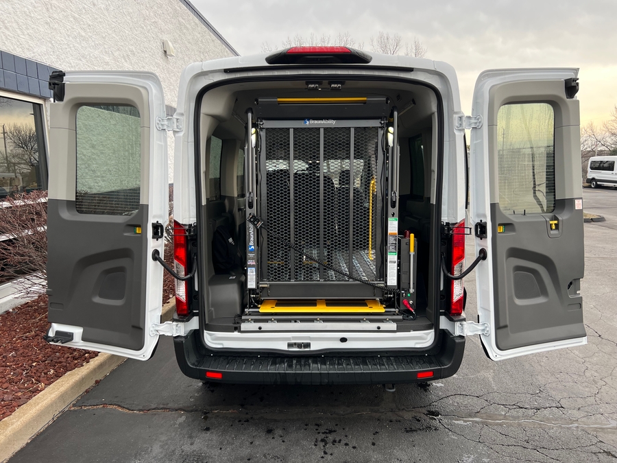 New 2025 Ford Transit 350 XL - Fenton Mobility Commercial Rear Entry Entry Lift Automatic Ramp