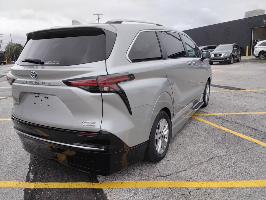 Silver Toyota Sienna with Side Entry Automatic In Floor ramp