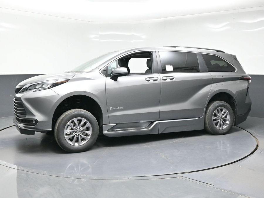 Grey Toyota Sienna with Side Entry Automatic Fold Out ramp