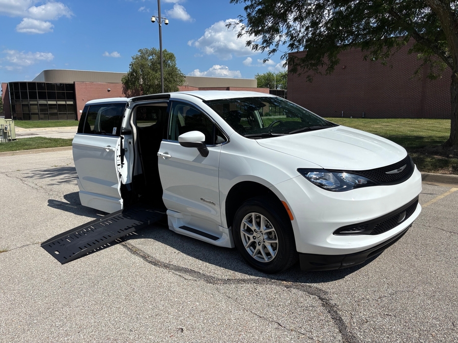 Used 2023 Chrysler Voyager LX - BraunAbility Side Entry Fold Out Automatic Ramp