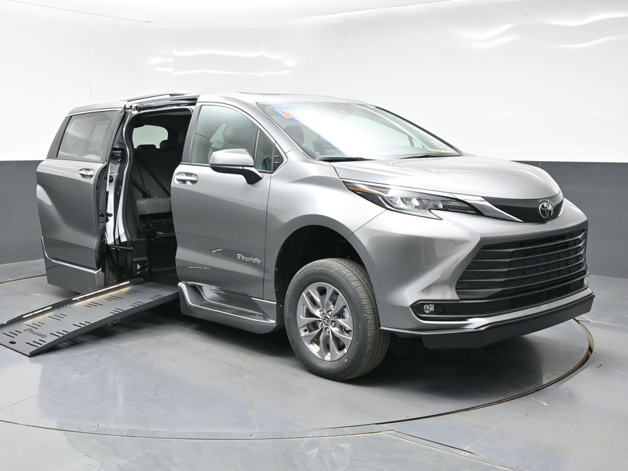 Grey Toyota Sienna with Side Entry Automatic Fold Out ramp