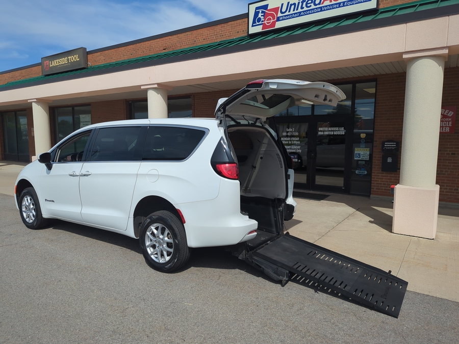 Used 2023 Chrysler Voyager LX - BraunAbility Rear Entry Entry Fold Out Manual Ramp