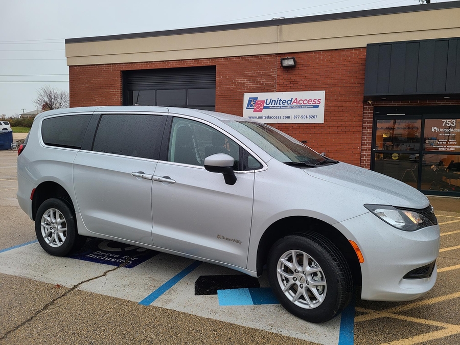 Used 2022 Chrysler Voyager LX - BraunAbility Rear Entry Entry Fold Out Manual Ramp