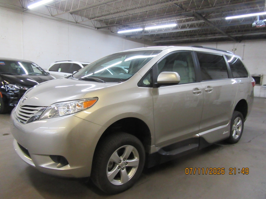 Brown Toyota Sienna with Side Entry Manual In Floor ramp