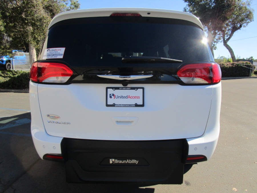 New 2025 Chrysler Voyager LX - BraunAbility Commercial Rear Entry Entry Fold Out Manual Ramp