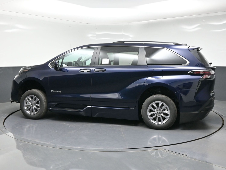 Blue Toyota Sienna with Side Entry Automatic In Floor ramp