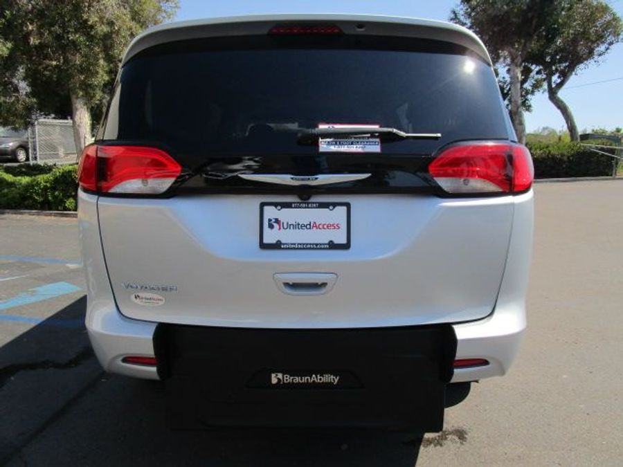 Used 2022 Chrysler Voyager LX - BraunAbility Rear Entry Entry Fold Out Manual Ramp