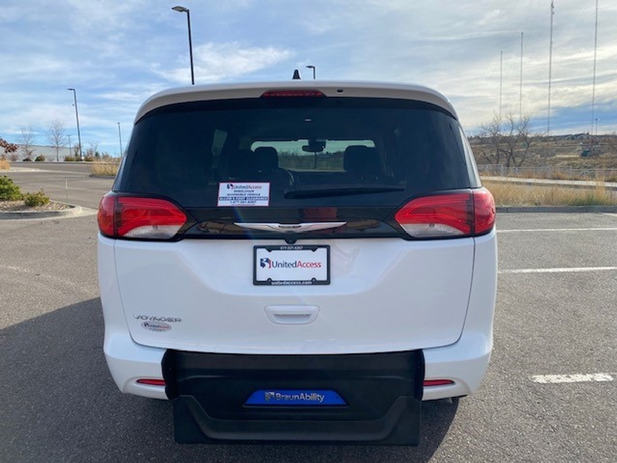Used 2023 Chrysler Voyager LX - BraunAbility Rear Entry Entry Fold Out Manual Ramp