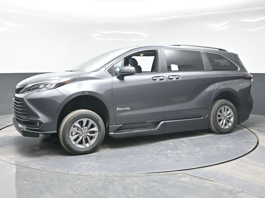 Grey Toyota Sienna with Side Entry Automatic Fold Out ramp