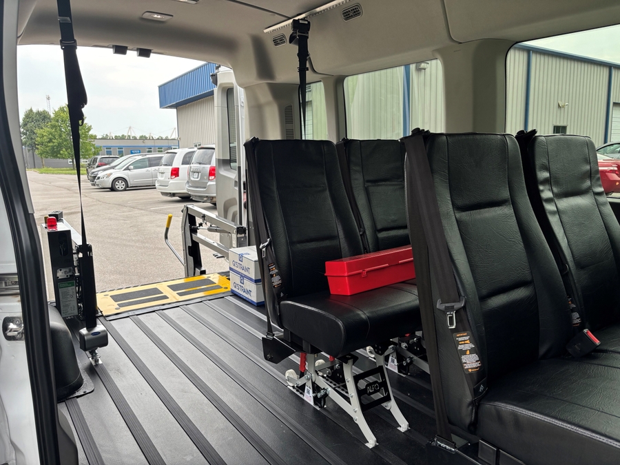 New 2025 Ford Transit 350 XL - Master's Transportation Commercial Rear Entry Lift Automatic Ramp