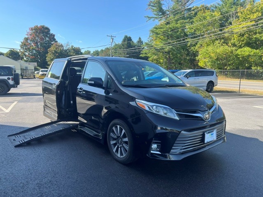 Black Toyota Sienna with Side Entry Automatic Fold Out ramp