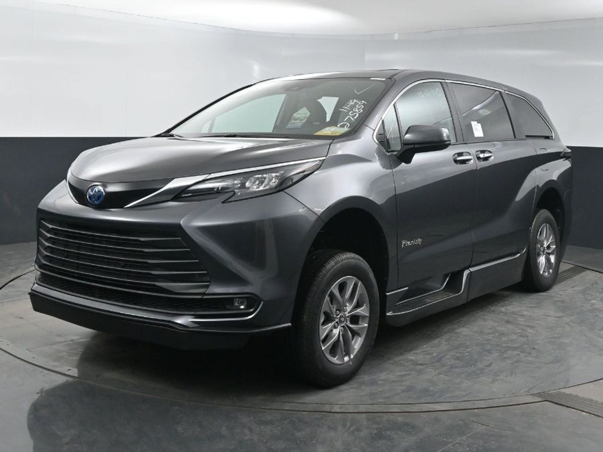 Grey Toyota Sienna with Side Entry Automatic Fold Out ramp