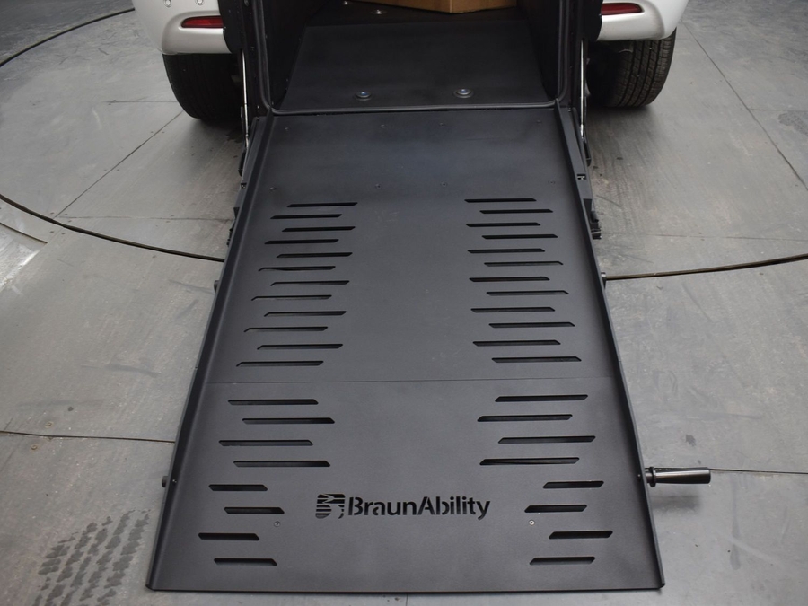 Used 2023 Chrysler Voyager LX CPO - BraunAbility Rear Entry Entry Fold Out Manual Ramp