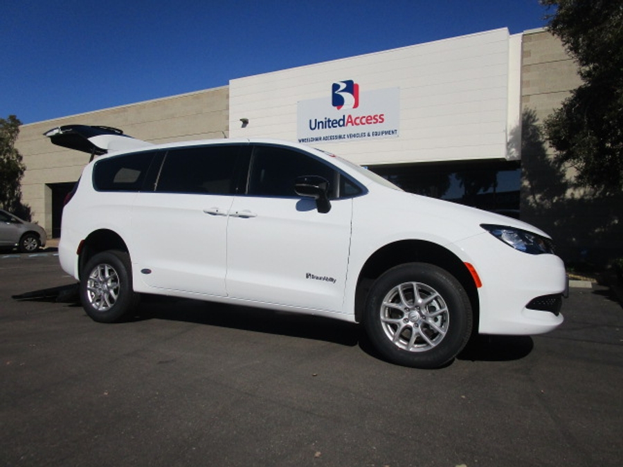 New 2025 Chrysler Voyager LX - BraunAbility Commercial Rear Entry Entry Fold Out Manual Ramp