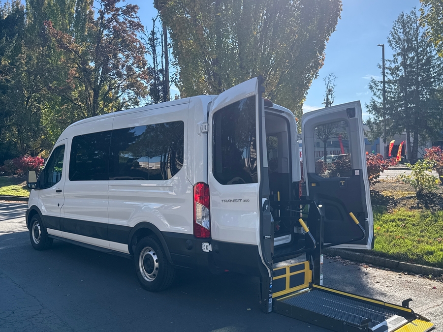 Used 2024 Ford Transit 350 XL MR PASS RWD - OTH Commercial Rear Entry Lift Automatic Ramp