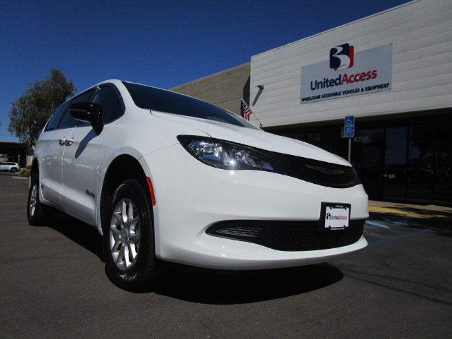 New 2025 Chrysler Voyager LX - BraunAbility Commercial Rear Entry Entry Fold Out Manual Ramp